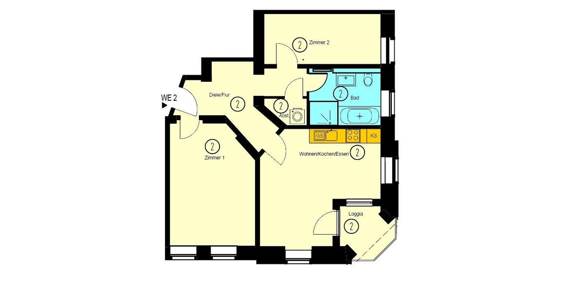Erdgeschoßwohnung Chemnitz Hilbersdorf - 3 Zimmer, 71 m&sup2;, 498&euro; | Angebot:26493508