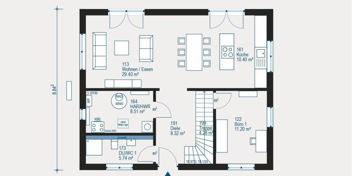 Einfamilienhaus Frankenberg - 5 Zimmer, 146 m&sup2;, 255.659&euro; | Angebot:26657655