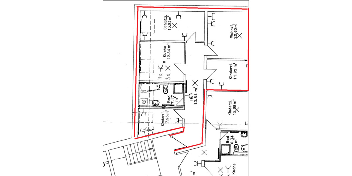 Nach Sanierung! 4 Zimmer im Erdgeschoss! Gasheizung mit Wärmepumpe! Mit Gartennutzung! 4 zimmer