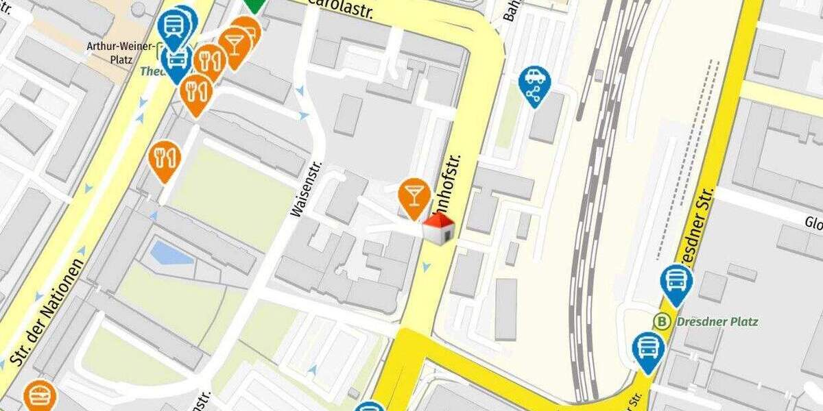 Gewerbeobjekt Chemnitz Zentrum - 5 Zimmer, 150 m&sup2;, 975&euro; | Angebot:25682355