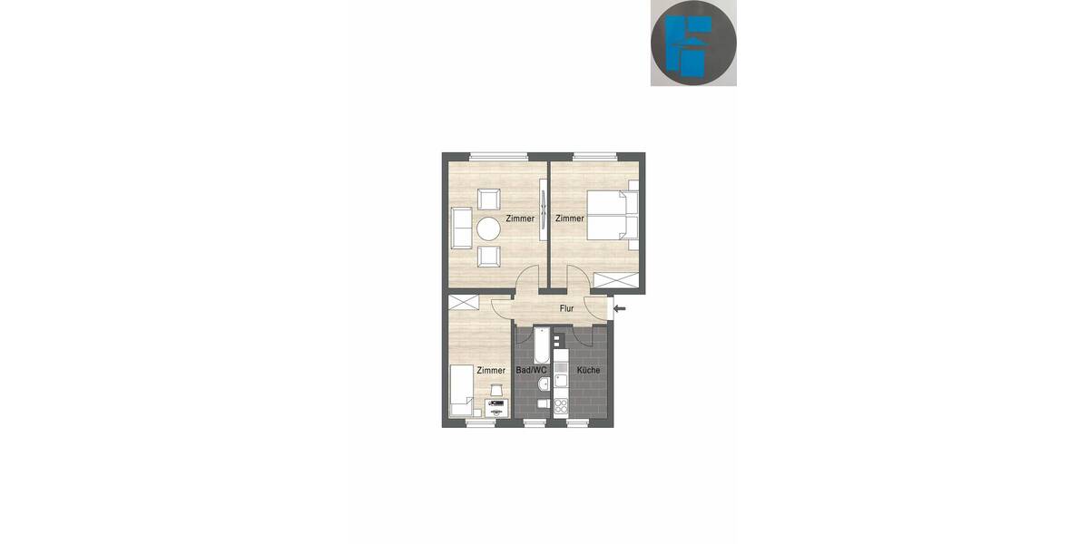 Etagenwohnung Kriebstein Kriebethal - 3 Zimmer, 25.000&euro; | Angebot:25775136