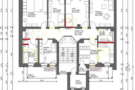 Wohnung Chemnitz Lutherviertel - 5 Zimmer, 141 m&sup2;, 990&euro; | Angebot:26395105