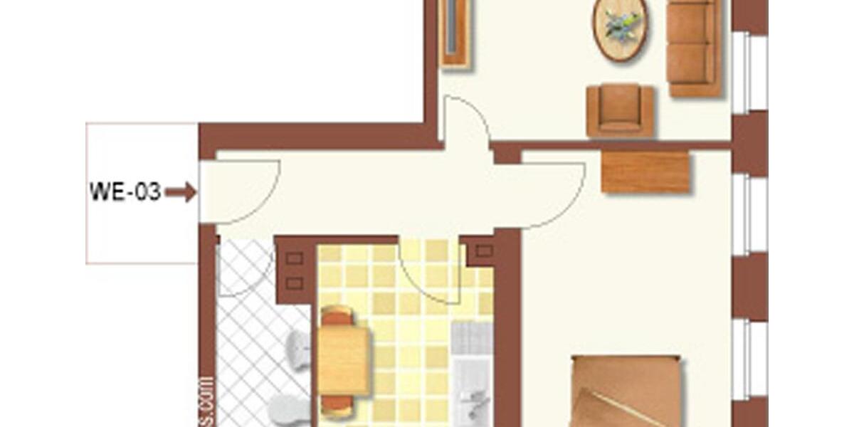 Erdgeschoßwohnung Chemnitz Altendorf - 2 Zimmer, 52 m&sup2;, 360&euro; | Angebot:26162994