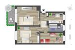 Etagenwohnung Chemnitz Borna-Heinersdorf - 3 Zimmer, 61 m&sup2;, 420&euro; | Angebot:26682066