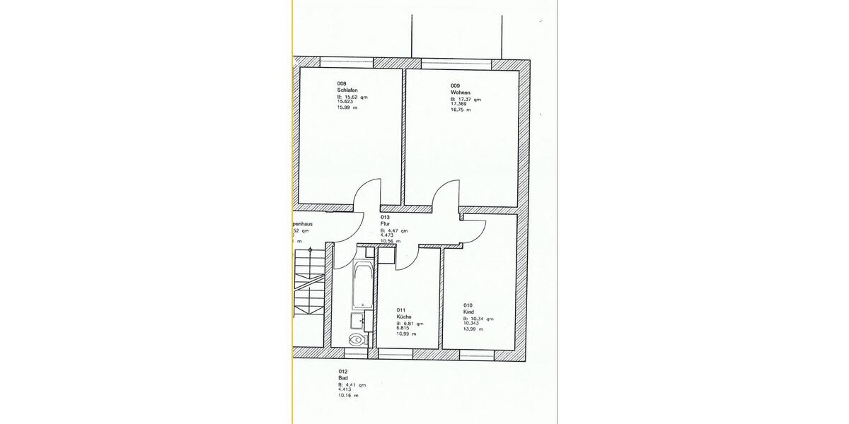 Etagenwohnung Chemnitz Rabenstein - 3 Zimmer, 61 m&sup2;, 545&euro; | Angebot:26044970