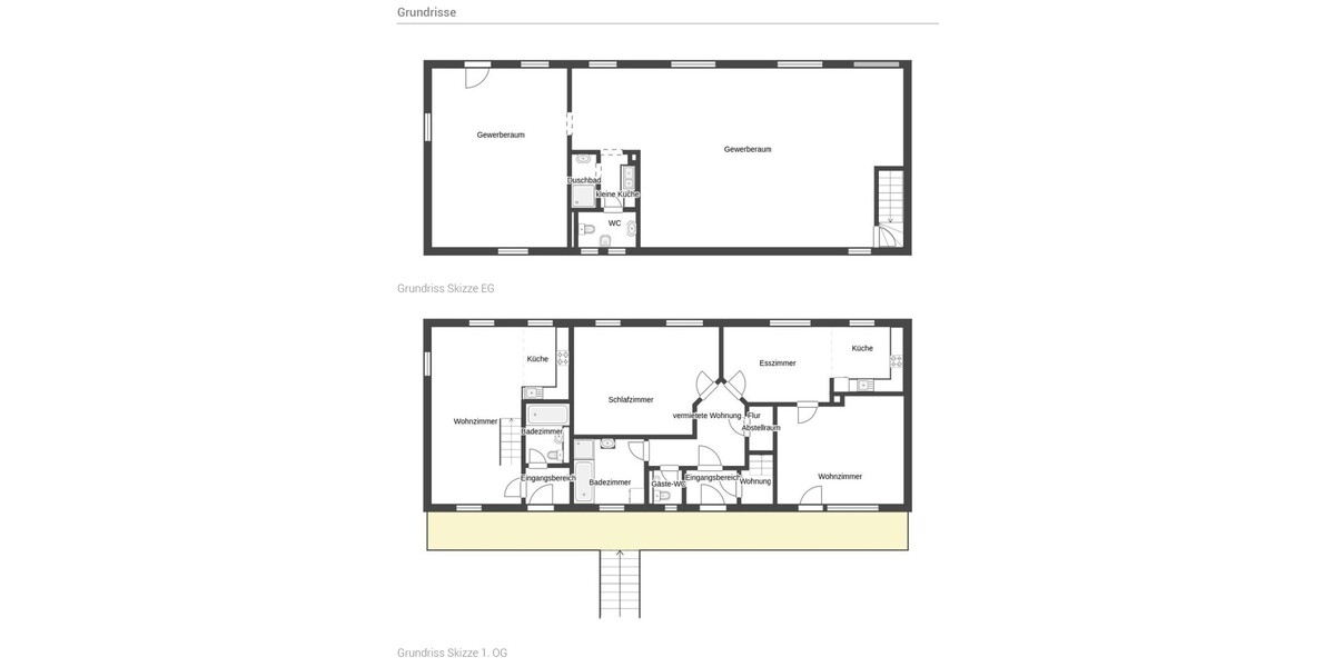 Mehrfamilienhaus mit 3 Wohnungen + 1 Whg Gewerbe im EG - Mehrfamilienhaus, Wohnhaus Frankenberg | Angebot:26729723
