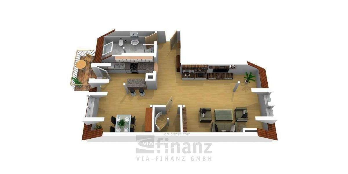 Etagenwohnung Chemnitz Altendorf - 2 Zimmer, 81 m&sup2;, 125.000&euro; | Angebot:25746536