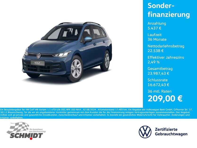 VW Golf 17.469 km 27.975 € Bernsdorf 09337