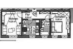 Etagenwohnung Chemnitz Lutherviertel - 2 Zimmer, 45 m&sup2;, 285&euro; | Angebot:26806951