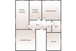 Etagenwohnung Stollberg (Erzgebirge) - 4 Zimmer, 80 m&sup2;, 599&euro; | Angebot:26643850