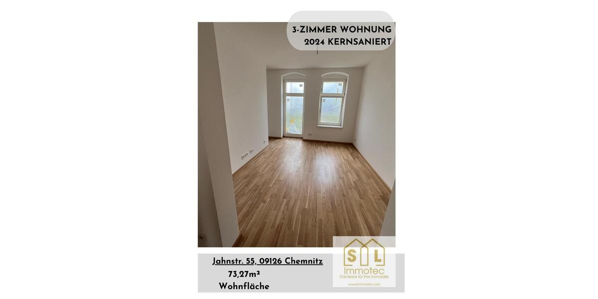 Dachgeschoßwohnung Chemnitz Bernsdorf - 3 Zimmer, 73 m&sup2;, 650&euro; | Angebot:26262064