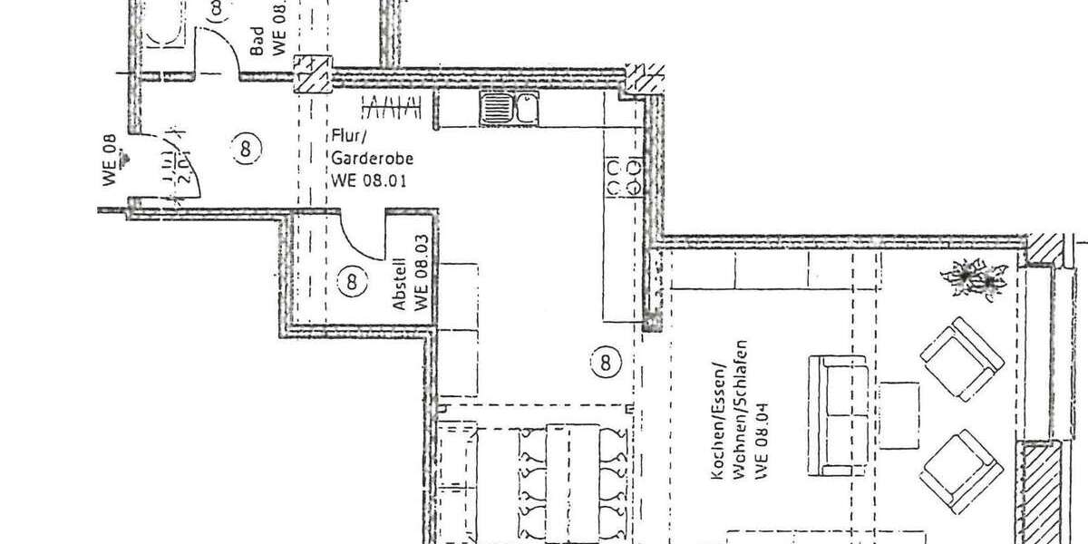 Loftwohnung mit tollem Flow 1 zimmer