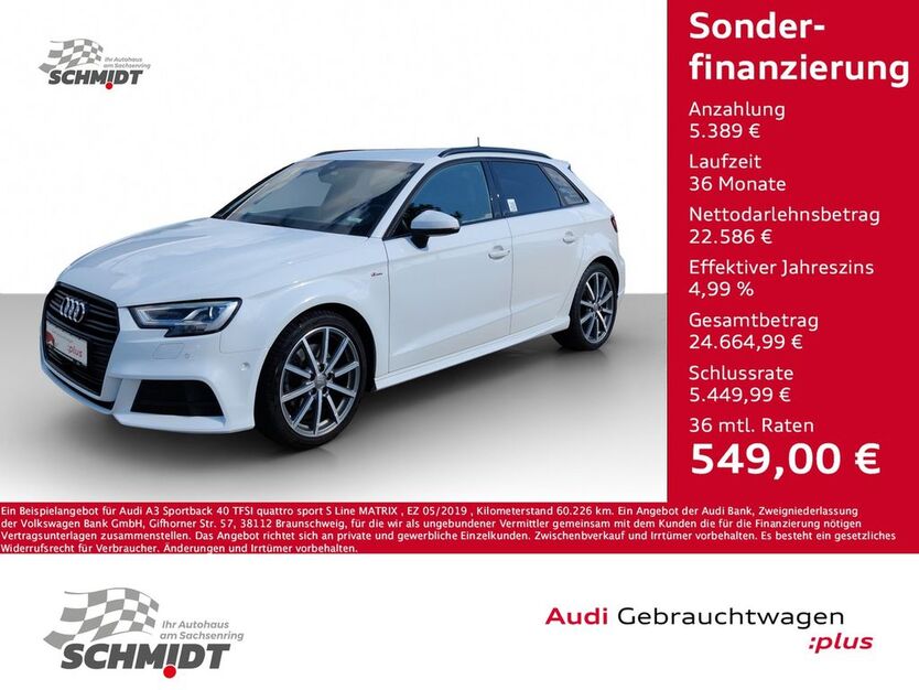 Audi A3 60.226 km 26.975 € Bernsdorf 09337