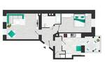 Etagenwohnung Chemnitz Lutherviertel - 2 Zimmer, 56 m&sup2;, 390&euro; | Angebot:26931051