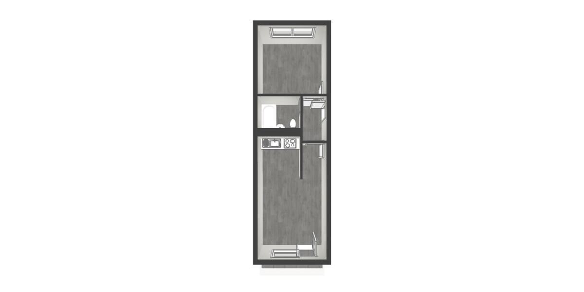 Etagenwohnung Chemnitz Markersdorf - 2 Zimmer, 41 m&sup2;, 247&euro; | Angebot:25958973