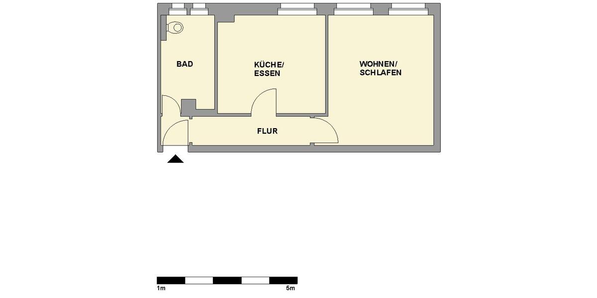Erdgeschoßwohnung Chemnitz Altendorf - 1 Zimmer, 40 m&sup2;, 363&euro; | Angebot:26271598