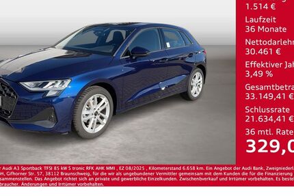 Audi A3 6.658 km 31.975 &euro; Bernsdorf 09337